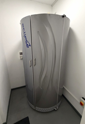 Eclipse tanning booth stand - tanning, stand-up