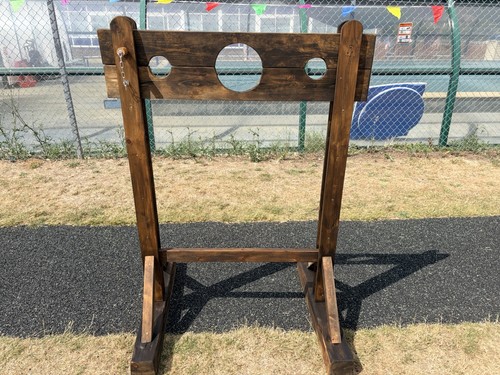 Wooden pillory stocks - wooden,