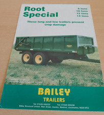 Bailey Trailers Root Special Farm Leaflet