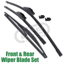 Vauxhall Agila 2008-2014 Front & Rear Windscreen Wiper Blades Set 22" 16" 10"