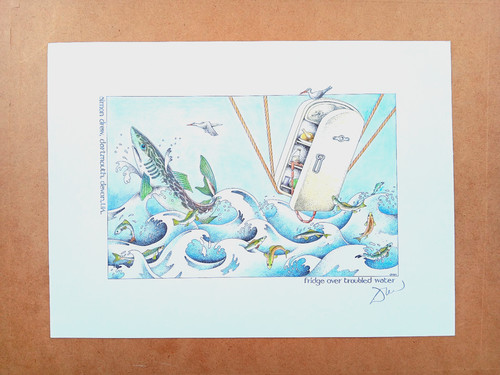 Simon drew signed - drew, print