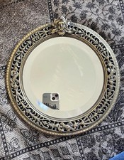 Antique Wall Mounted Vanity Mirror, from the Victorian or Edwardian era