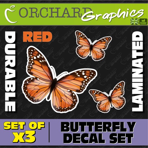 Red butterfly car van - |,