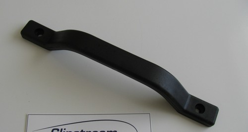 Black plastic door grab handle - door,
