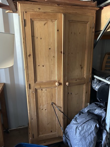 Vintage solid pine - solid, wooden