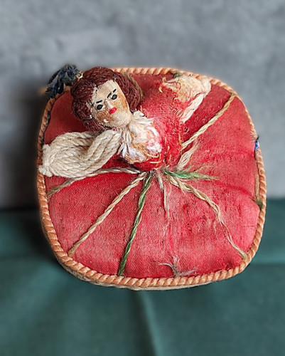 Vintage antique half doll - /,