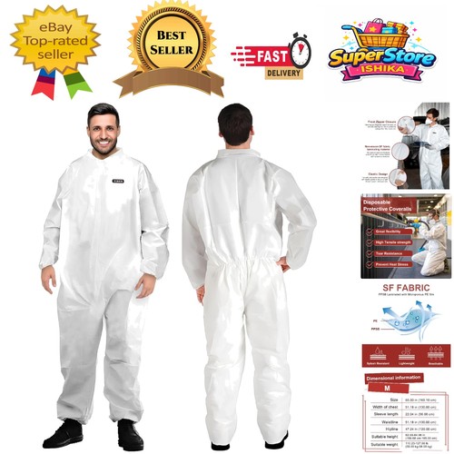 Disposable hazmat suit heavy - hazmat,