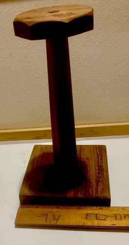 Vintage wooden hat stand - hat,