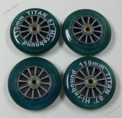 110mm blue wheels - 110mm, with