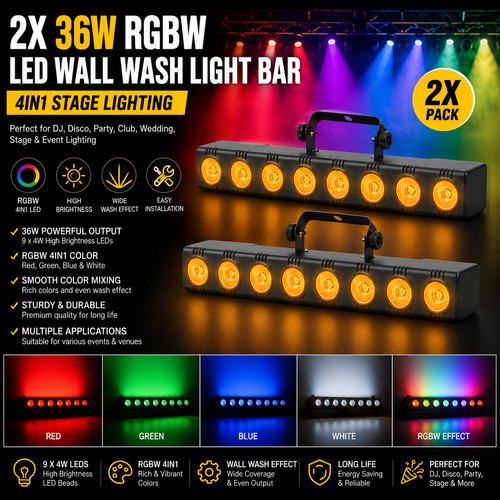 36w rgbw led wall - 36w,