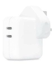 Genuine Apple 35W Dual USB-C Port Power Adapter ​​​​​UK Plug Charger BNIB Sealed