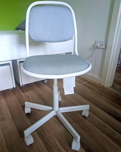 Grey fabric swivel - fabric,