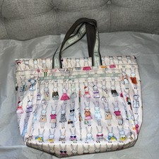 LeSportsac 'Fifi Lapin' Dress Up Print Large Tote Bag - Rare, Artist Edition