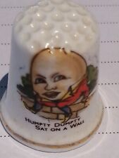 English Nursery Rhyme Character Thimble Old Collectable Humpty Dumpty