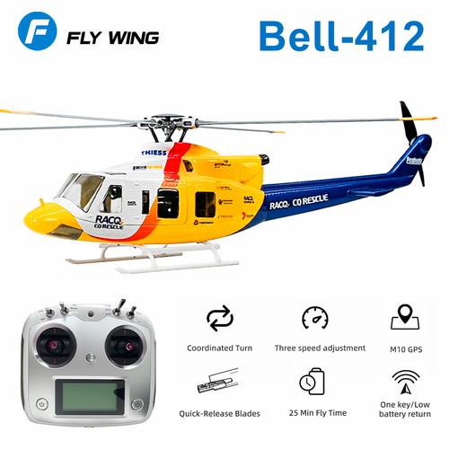 Flywing bell 412 helicopter - bell,