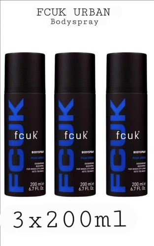 Fcuk men body spray - 3x,