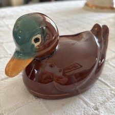 Vintage Mallard Duck Duckling Ceramic Small Figure Ornament
