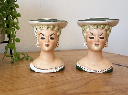 Pair 1950s japanese ceramic - pair,