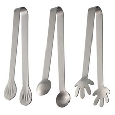 Stainless Steel Cooking Tongs Ergonomic Handle Sweet Tongs For Sugar Dessert