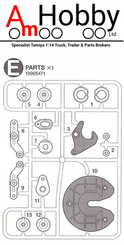 Tamiya parts scania king - e-parts,, scania/king