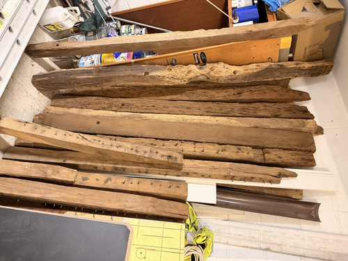 Reclaimed rough sawn wood - reclaimed,