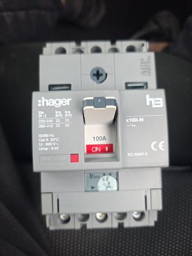 Hager hha100u x160 100a - x160-h,