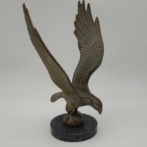 Large solid brass eagle - solid,