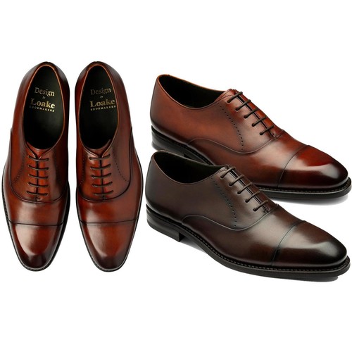 Loake mens phoenix shoe - phoenix, dark