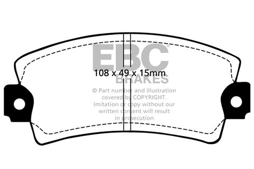 Ebc greenstuff front brake - ebc,