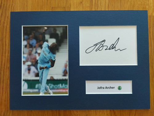 Jofra archer signed 12x8 - jofra,