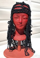 Handmade Black/Sparkle Crochet