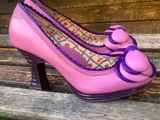 Miss L Fire Vintage Style Shoes. Lilac and purple UK Size 6