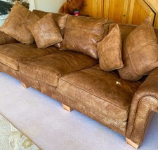 Duresta Plantation Deep 3 Seater Leather Sofa