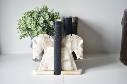 Vintage pair onyx stone - of,