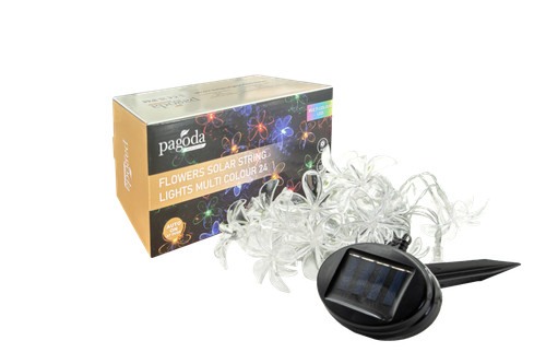 Pagoda flowers solar string - flowers,