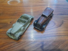 Dinky / Meccano - Lagonda 38C & #30d Vauxhall Saloon Car Green