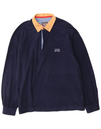 Think pink mens polo - polo, neck