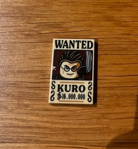 Lego one piece - wanted, poster