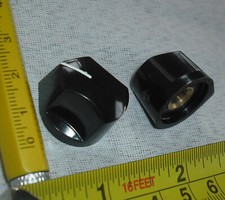 22mm pinch pointer knob black