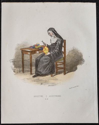 1862 augustine nun rome - 1862,