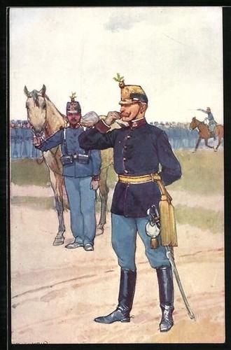 Artist postcard ludwig - artist, koch
