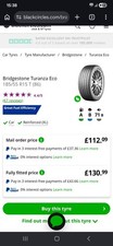 4x BRIDGESTONE 185/55R15 86T