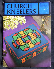 Vintage Tapestry / Needlepoint Chart Booklet of 12 Church Kneelers Coats UK 1975