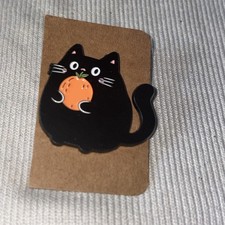 Black Cat Alloy Enamel Pin