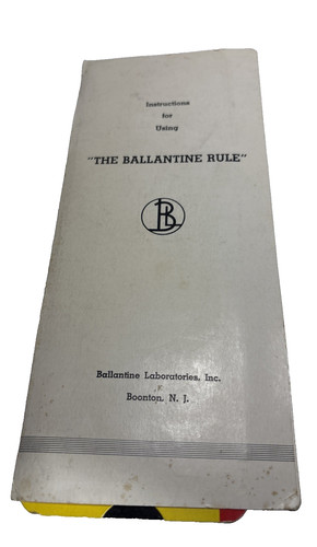 The ballantine rule 1953 - rule, volts