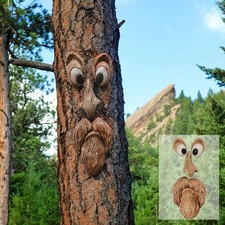 Tree Face Sculpture, Funny