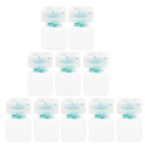 Lot 10pcs empty clear glass - 10pcs,