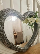 Large Heart Wall Mirror Ornate