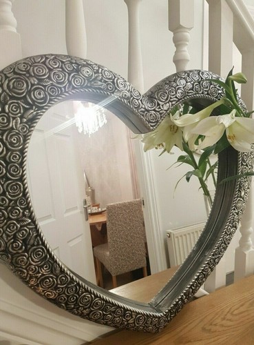 Large heart wall mirror - large,