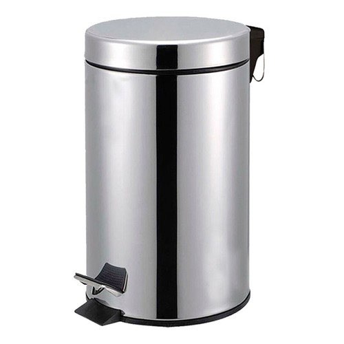 Round stainless steel pedal - 5l,